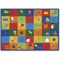Carpets For Kids Learning Blocks Rug, Rectangle, 8ft 4inx11ft 8in CPT7012